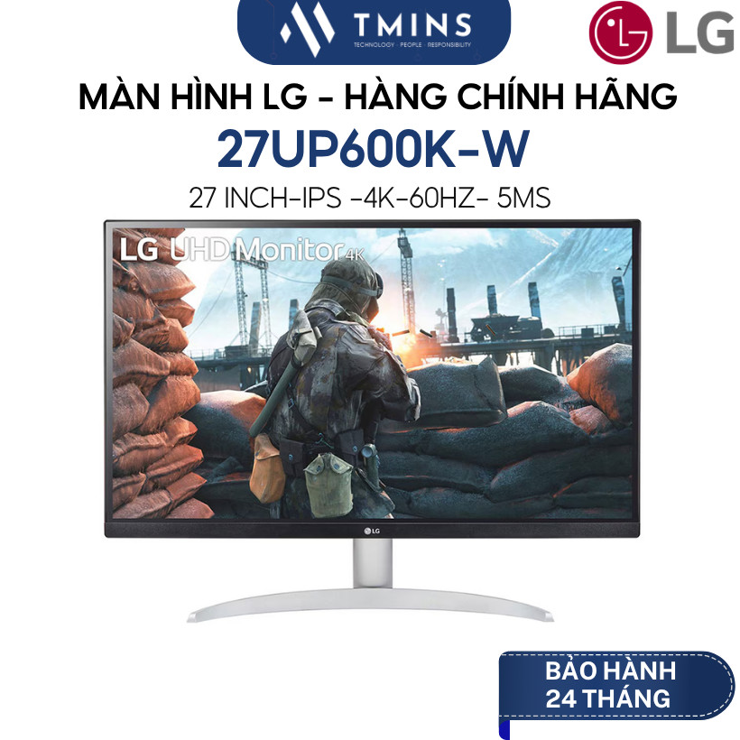 Màn Hình LG 27UP600K-W (27 inch/ IPS/ 4K/ 60Hz/ 5ms) - Hàng chính hãng