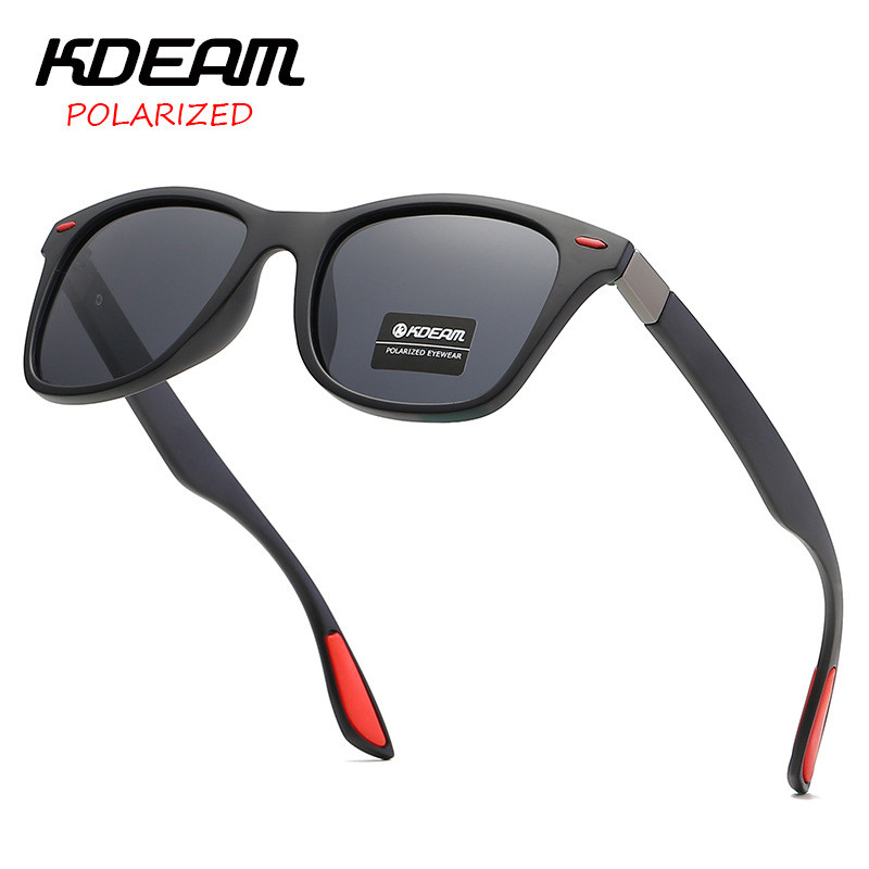 Kính râm cổ điển KDEAM Kính râm phân cực ngoài trời UV400 Gương lái xe nam / nữ