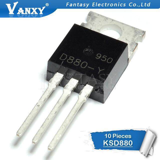 10 chiếc KSD880 TO-220 D880 KSD880-Y KSD880Y NPN bóng bán dẫn 3A 60V Transistor mới nguyên bản