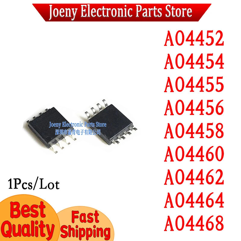 5 CÁI AO4452 AO4454 AO4455 AO4456 AO4458 AO4460 AO4462 AO4464 AO4468 SOP Chip ic
