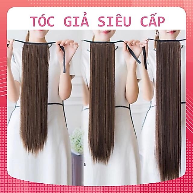 [FREESHIP50K] CỘT TÓC GIẢ THẲNG CHẤT TƠ CAO CẤP ĐỦ ĐỘ DÀI DỄ SỬ DỤNG