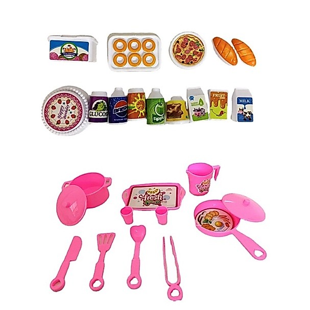 Phụ kiện búp bê đồ nấu ăn mini  25 chi tiết cho búp bê