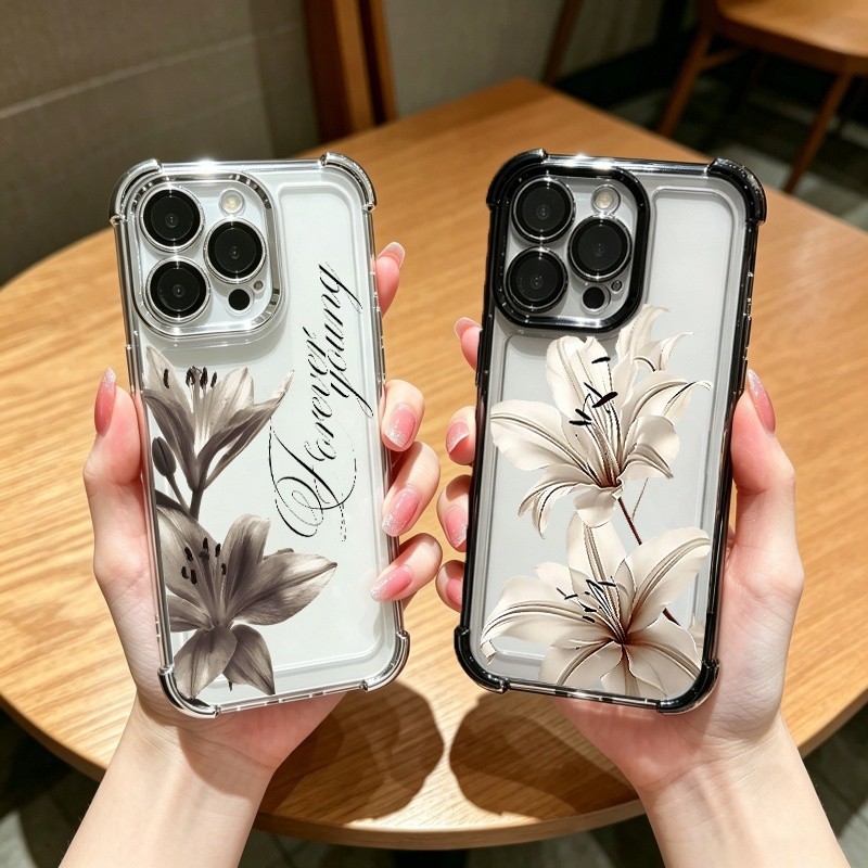 Ốp Điện Thoại Họa Tiết Hoa Lily Cho VIVO Y05 Y16 Y19 Y100 Y50 Y30 Y30I Y31 Y400 Pro Y77E Y77 Y78 PLU