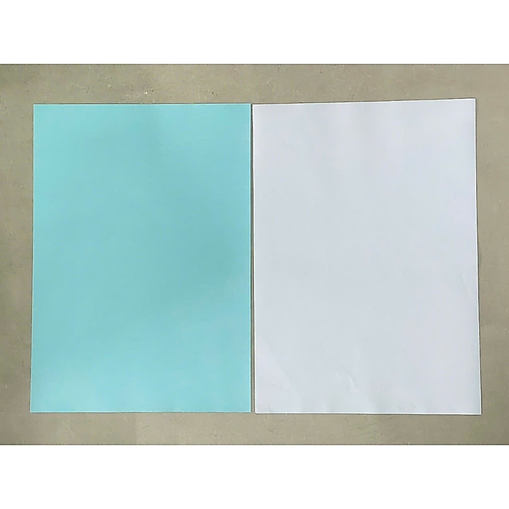 50 tờ giấy decal A4 đế xanh, giấy decal A4 đế vàng, giấy decal da bò, giấy decal A4 các loại