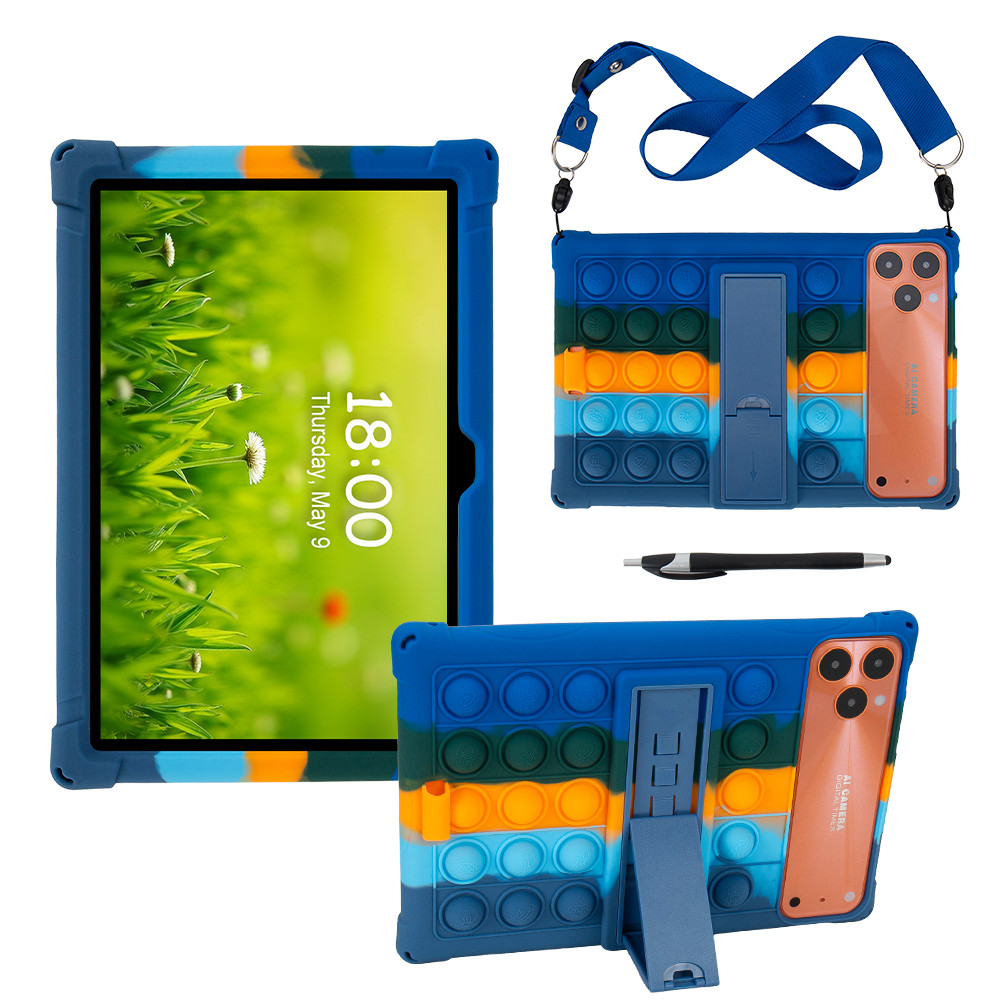 Ốp Đế Bong Bóng Mềm Cho i17 Pro / i17 Max / i17 Pro Max Máy Tính Bảng Android 5G 10.1 Inch Dây Đeo V