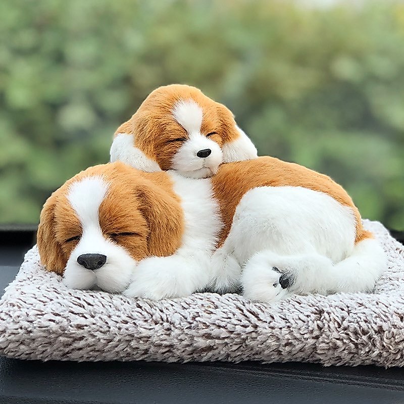 Môhình chó mèo bông loại to để taplo oto,chó mèo than hoạt tính khử mùi để taplo xe,deco,nội thất xe