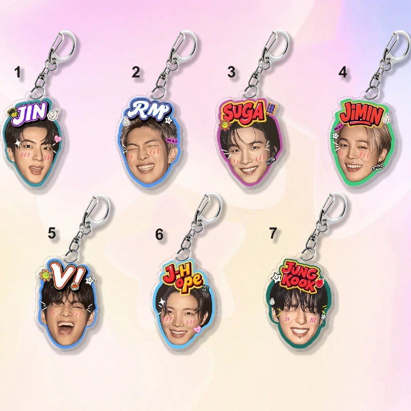 KPO BTS ARIRANG Buổi hòa nhạc Merch Móc khóa Mặt dây chuyền Jung Kook Jimin V