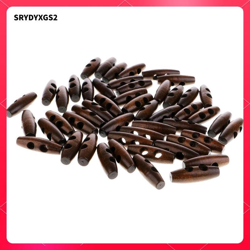 Bộ 50 Nút Chuyển Đổi Bằng Gỗ DIY Thủ Công Thủ Công Cho Trẻ Em Quần Áo Trẻ Em