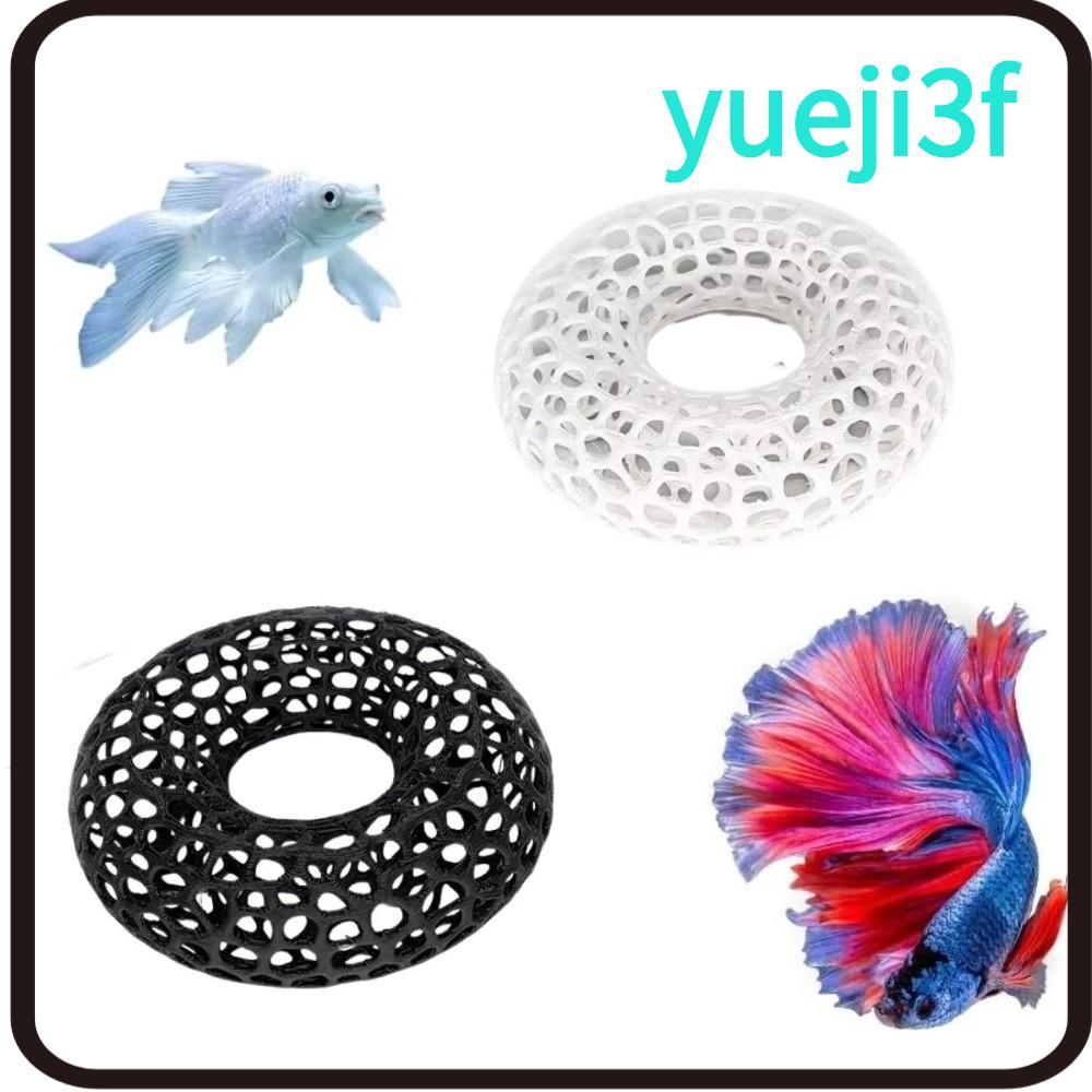 YUEJI Cá Tôm Ẩn Hang, In Hình Rỗng Tròn Bể Cá Nơi Trú ẩn Cá, Cấu Trúc Lông Thú Neo Tôm Nơi Trú ẩn Ha