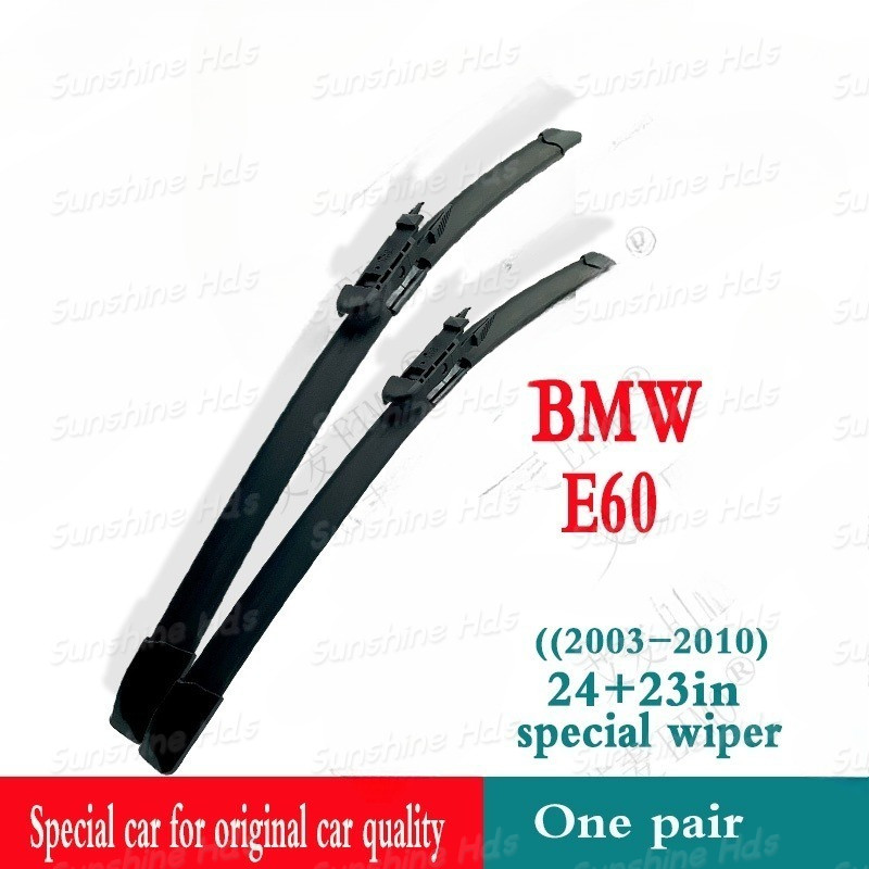 Cần gạt nước BMW E60 BMW 5 Series (2003-2010) Lưỡi gạt nước sụn 24 + 23in E60 Cần gạt nước ô tô đặc 