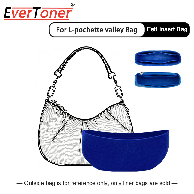 EverToner Túi Nhiều Túi Tổ Chức Cho L-pochette Valley Túi Bảo Quản Túi Lót Túi Nỉ Ví Chèn Túi Lót
