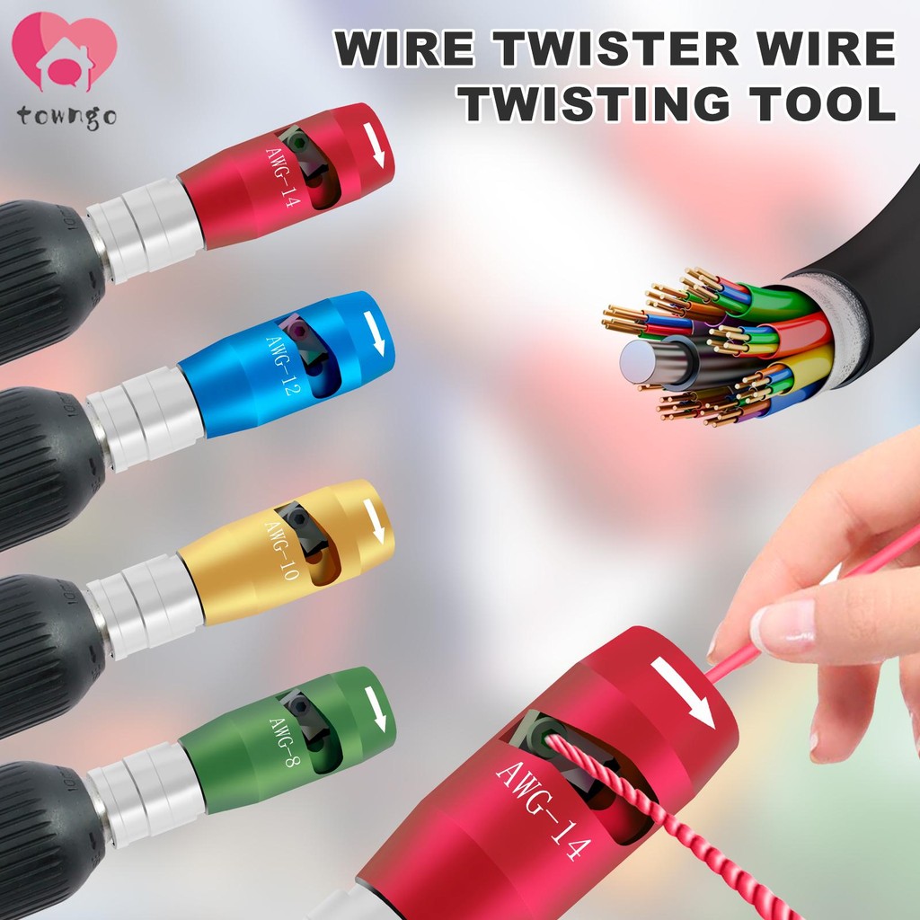 Dây Stripper Di Động Cáp Tước Dụng Cụ Hợp Kim Nhôm Dây Điện Lột Vũ Nữ Thoát Y US AWG 8-10-12-14 SHOP