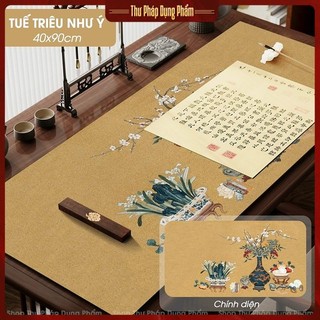 Thảm lót giấy viết thư pháp in tranh thủy mặc cao cấp 40x90cm Thư Pháp Dụng Phẩm