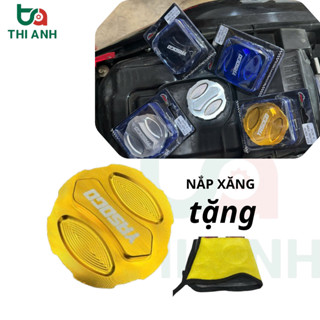  Nắp Bình Xăng Nhôm CNC Kiểu Salaya Lắp Được Nhiều Dòng Xe Tặng Khăn Lau 
