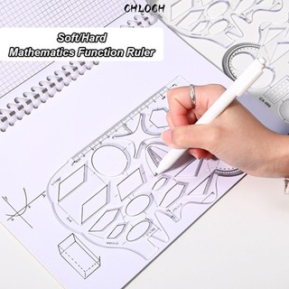 CHLOCH Protractor Mềm Đa Năng Vẽ Hình Học Sáng Tạo Văn Phòng Phẩm Quà Tặng Hình Voi Dụng Cụ Đo Học Tập
