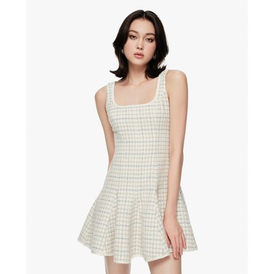 GIGI - Đầm hai dây mini cổ vuông dáng xòe_G2101D252158-03