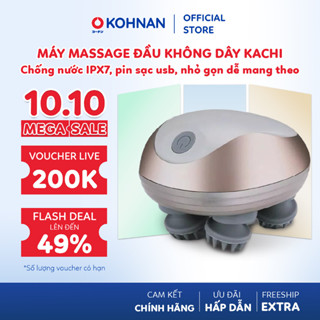 Máy massage đầu không dây KACHI MK399 massage thư giãn da đầu, chống nước IPX7, pin sạc USB, nhỏ gọn dễ mang theo