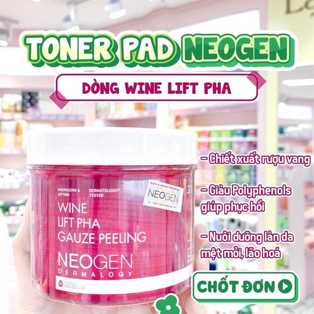 Ảnh 6 của Toner Pad Neogen Dermalogy Tẩy da chết, dưỡng ẩm, phục hồi, thu nhỏ lỗ chân lông