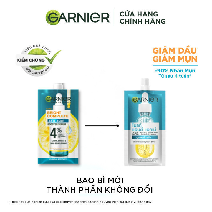 [Quà tặng không bán] Dưỡng chất dành cho da dầu mụn giúp giảm mụn mờ thâm Bright Complete Anti-Acnes