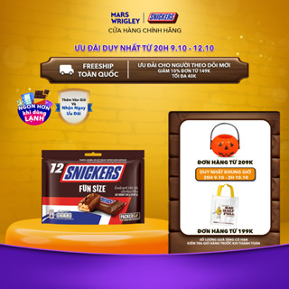 Kẹo Socola Snickers Funsize túi 240g (12 thanh)