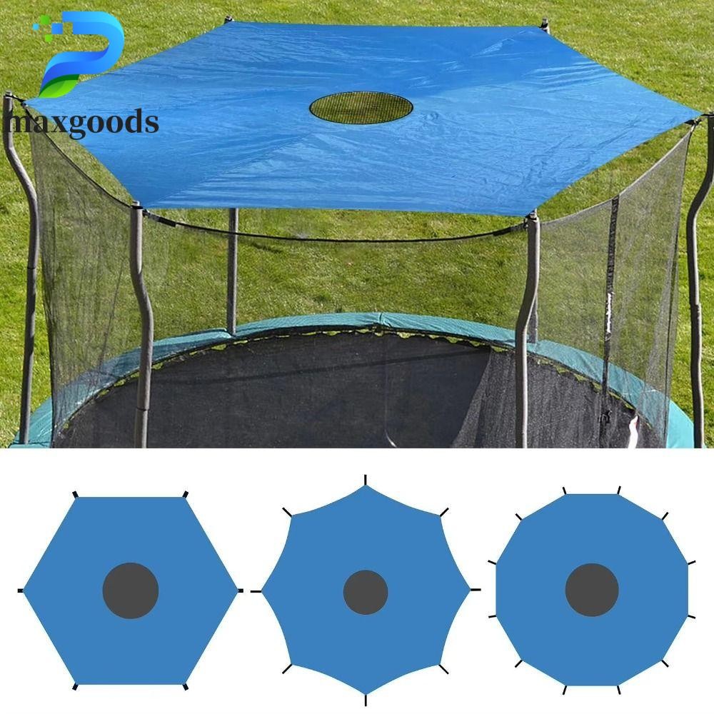 maxgoods Mái Che Nắng MAXGOODS Cho Trampoline 6/8/10ft - Vải Oxford Chống Nước và UV, Dùng Ngoài Trờ