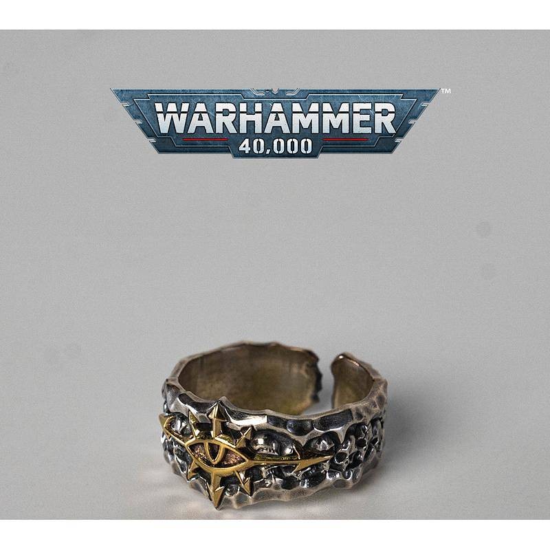 【Ready Stock】 Black Expedition Emblem Ring Warhammer Peripheral Black Expedition Emblem Ring Warhamm