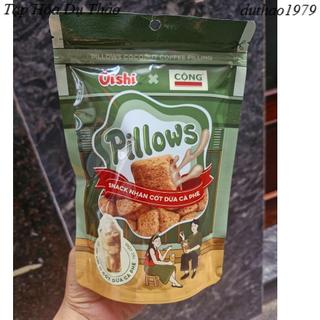 Snack Pillows Oishi Nhân Cốt Dừa Cà Phê  Gói 75g (combo 3 gói)