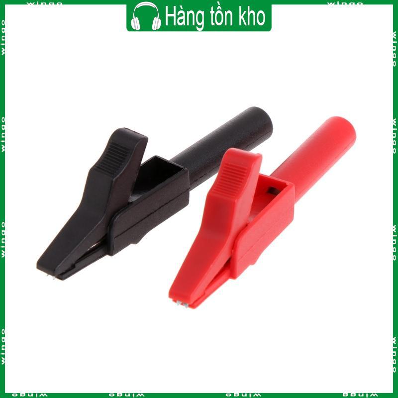 2 Pcs Full Protective Alligator Clips Croco-dile Clamp For Professional Multimet