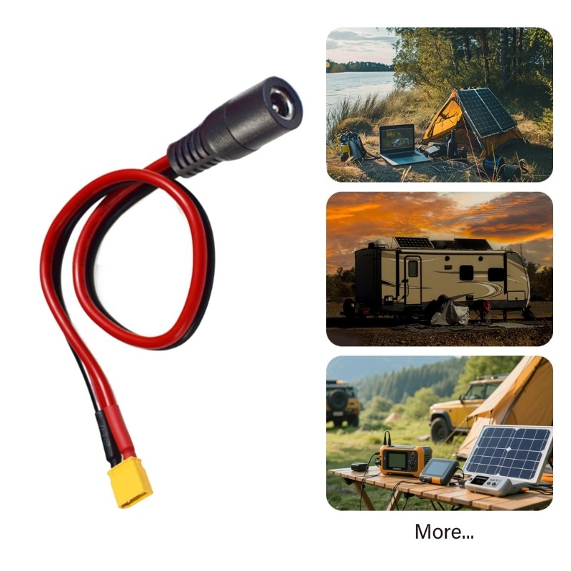 Cáp truyền nguồn XY Heavy Duty XT30 Male sang DC5521 cho FPV và sử dụng