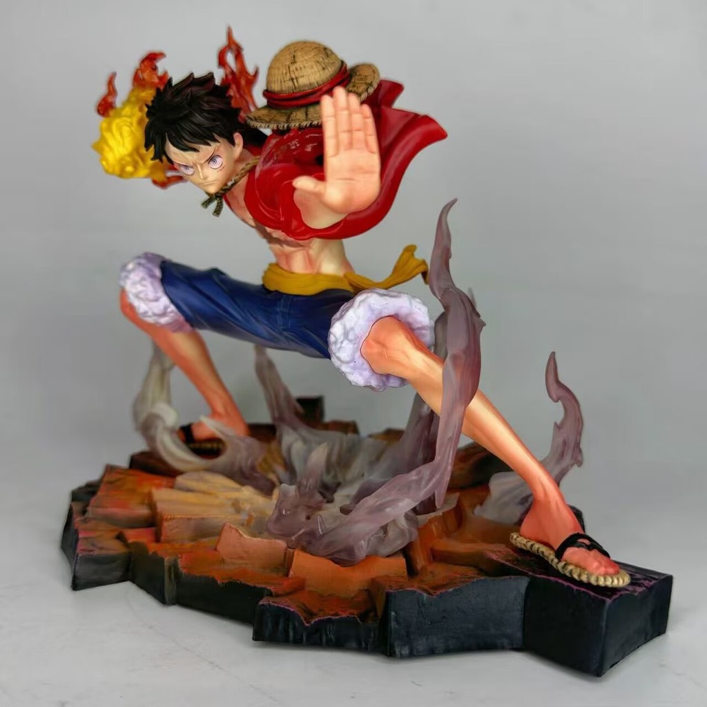 Khỉ One Piece 18cm D. Nhân Vật Hành Động Luffy - Gear 2 Fire Fist Luffy Anime Sưu Tập Tượng
