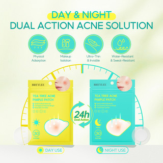 Miếng dán mụn BREYLEE tiện dụng Giảm Mụn Hút Nhân Mụn (ngày và đêm)