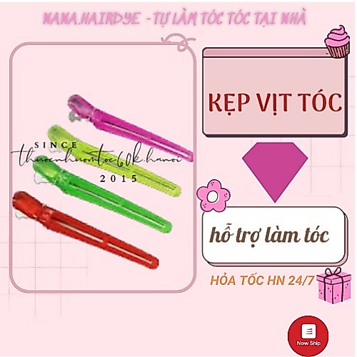 Kẹp tóc mỏ vịt 2.5k/cái, 10k/5 cái