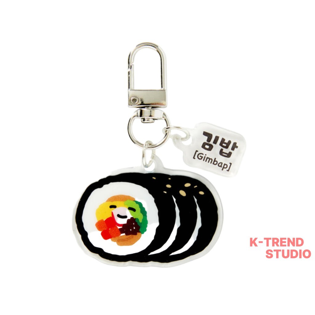[artbox] Móc khóa K-Food Gimbap, 1 cái / Móc khóa Hàn Quốc / Thiết kế Gimbap K-Food / Chính hãng 100