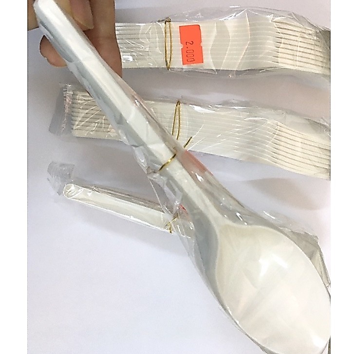 Muỗng nhựa sử dụng 1 lần (10 cái/ bịch)