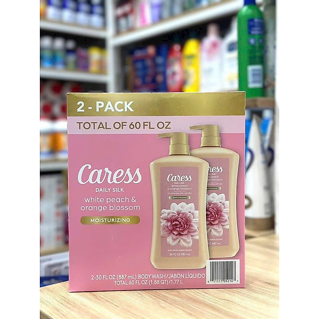 Sữa tắm dưỡng da hương nước hoa Caress Daily Silk 887ml của Mỹ - Mẫu mới nhất