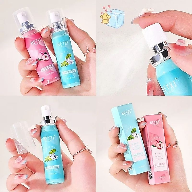 Xịt thơm miệng heyxi hương đào