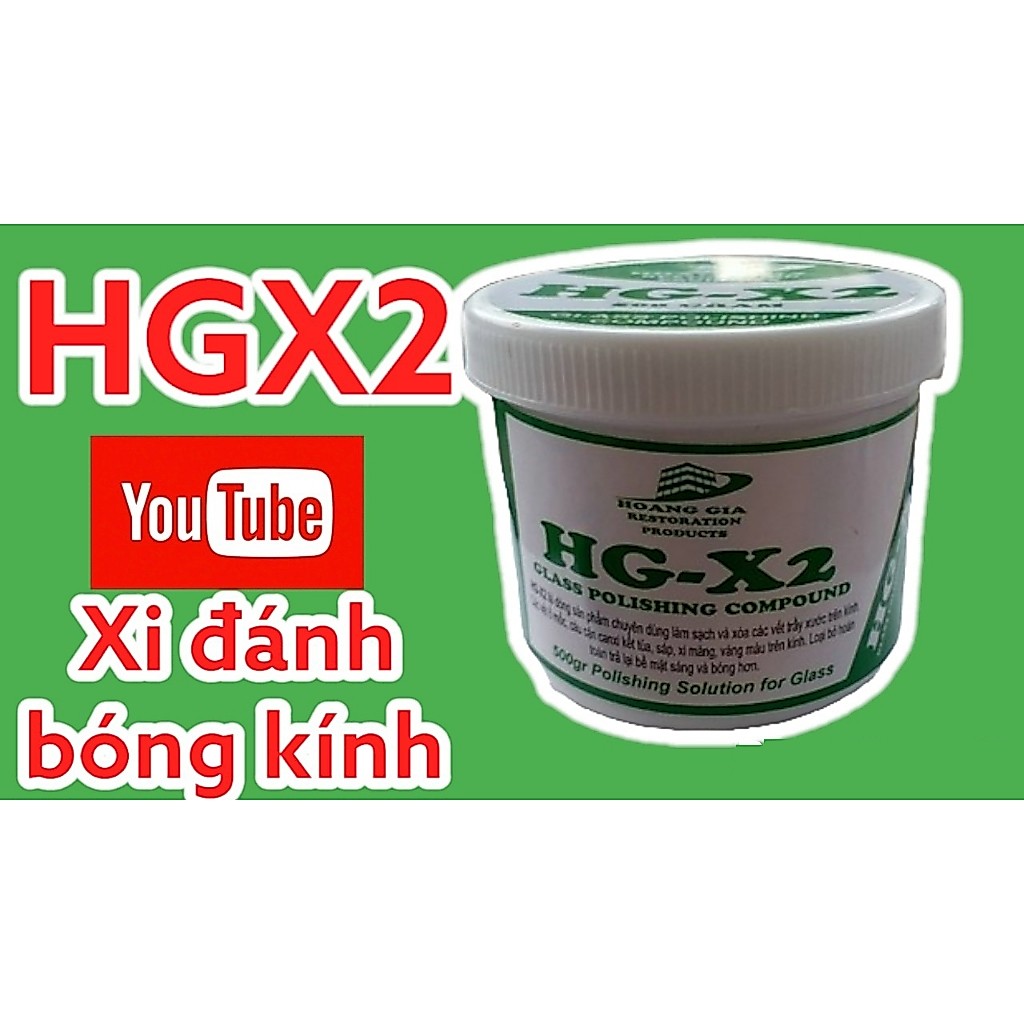 Xi đánh bóng kính xe hơi HG-X2 glass polishing compount 500 gr