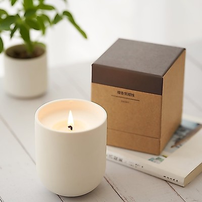 [26SS] MUJI Nến Thơm Gỗ Đàn Hương/ Sương Mù/ Tre 200g