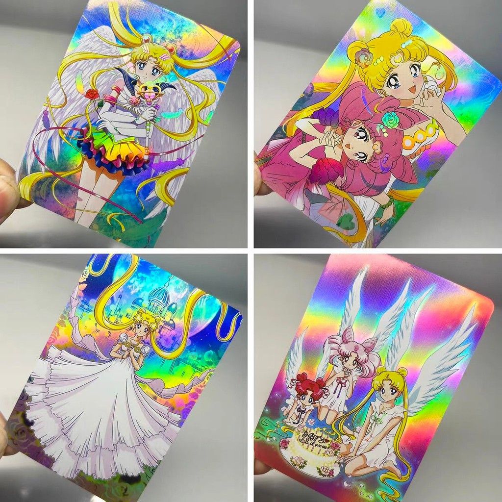 Thủy Thủ Mặt Trăng Thẻ Flash Bộ Sưu Tập Thẻ Ảnh Laser Nước Đá Mặt Trăng Anime Nhân Vật Thẻ Bộ Thẻ Hà