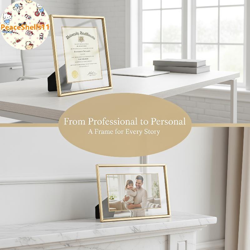 PeaceShells Double Sided A4 A5 Table Sign Holder Clear Photo Display Frame Stand cho Home Photo Show