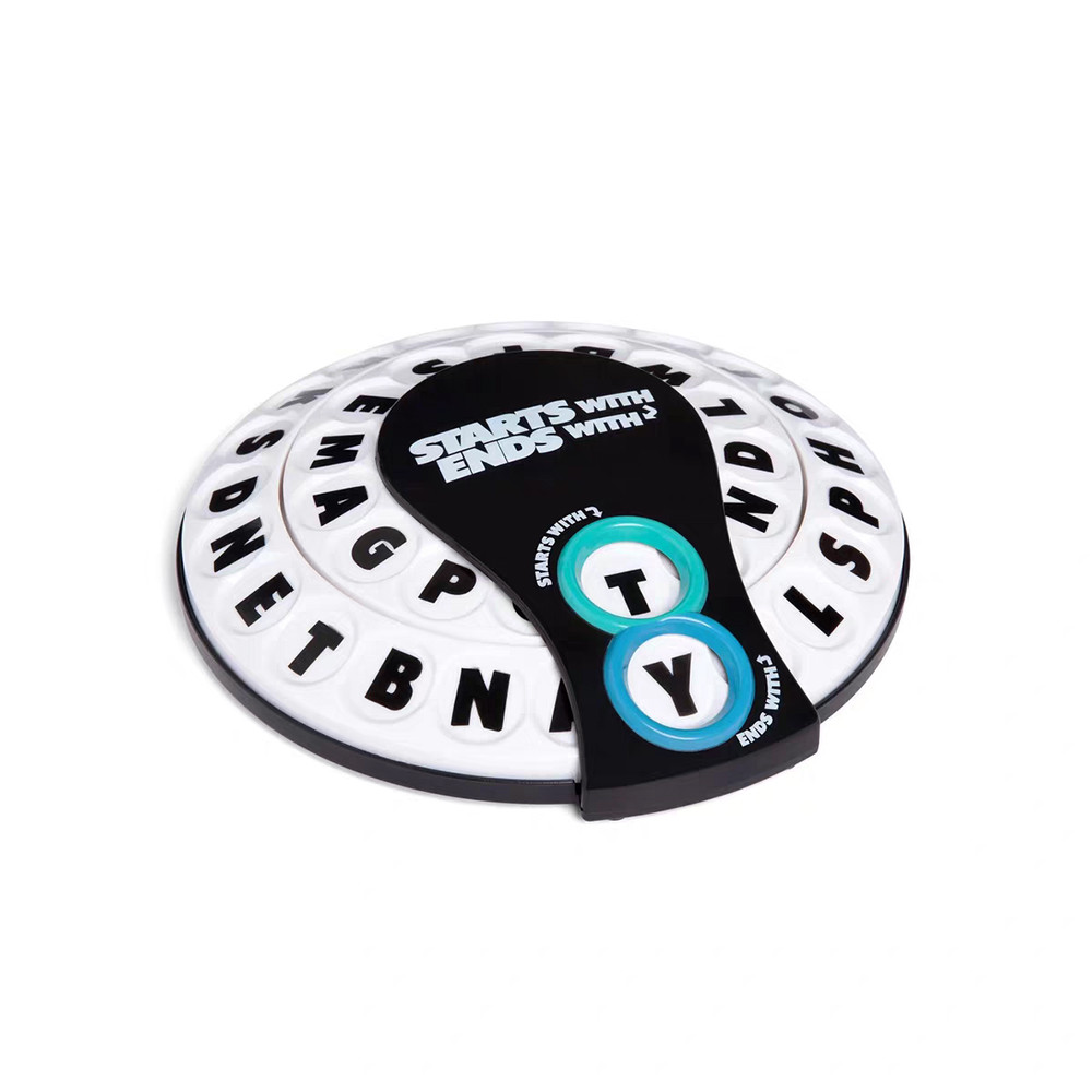 Spin & Shout Word Game Letter Wheels Spin Family Party Game 1PC Racing Word Puzzle Alphabet Wheel Ga