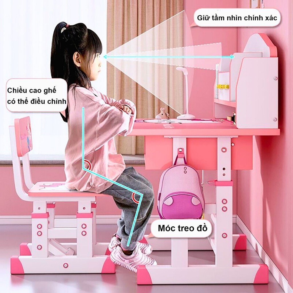 GUOGUO🔥Bàn học cho bé tiểu học Ngăn ngừa cận thị và nâng cao hiệu quả học tập | BigBuy360 - bigbuy360.vn