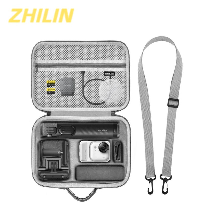 (Còn Hàng) Túi Đeo Vai Du Lịch Cho Insta360 Go Ultra Camera Hộp Bảo Quản Đa Năng Túi Xách Vỏ Cứng Ch