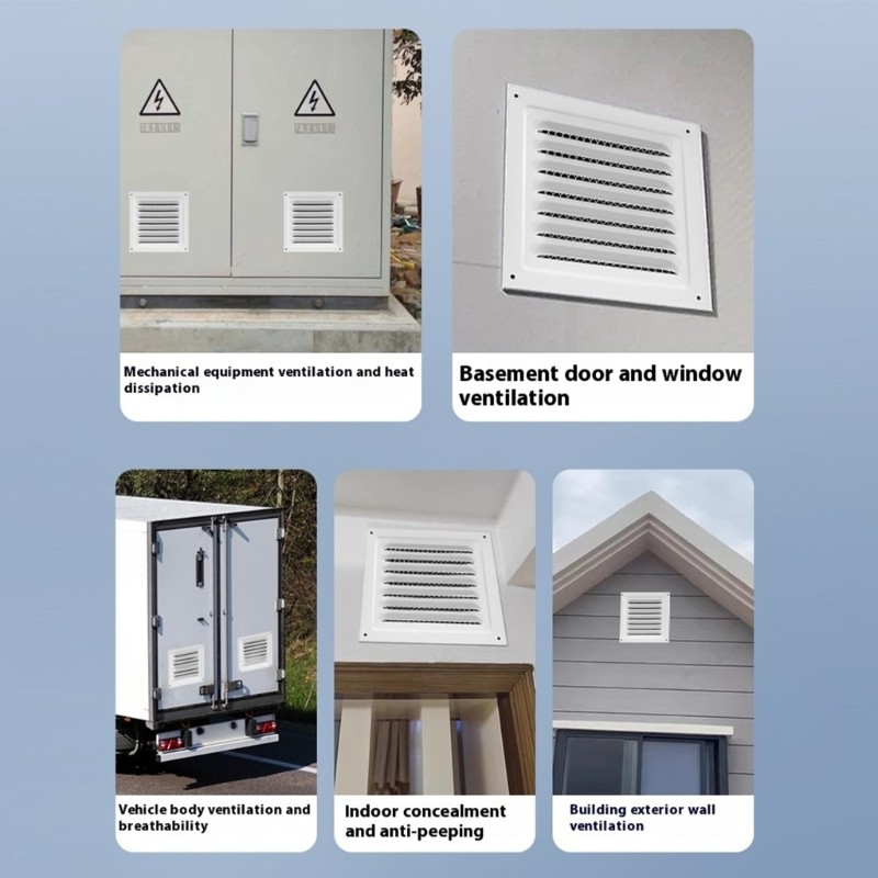 Yoo Air Outlet Vent Louver Grill Cover Vuông Soffit Vent Dryer Cover