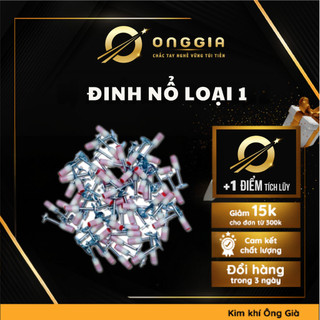    Loại 1   Đinh hạt nổ ONGGIA đinh bắn bê tông sắt thép kết hợp súng bắn đinh cố định vật liệu kệ 