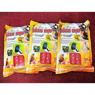COMBO 3 GÓI CÁM HIỂN BẢO KHÁNH TỔNG HỢP GÓI 500G - THỨC ĂN CHO CHIM CẢNH