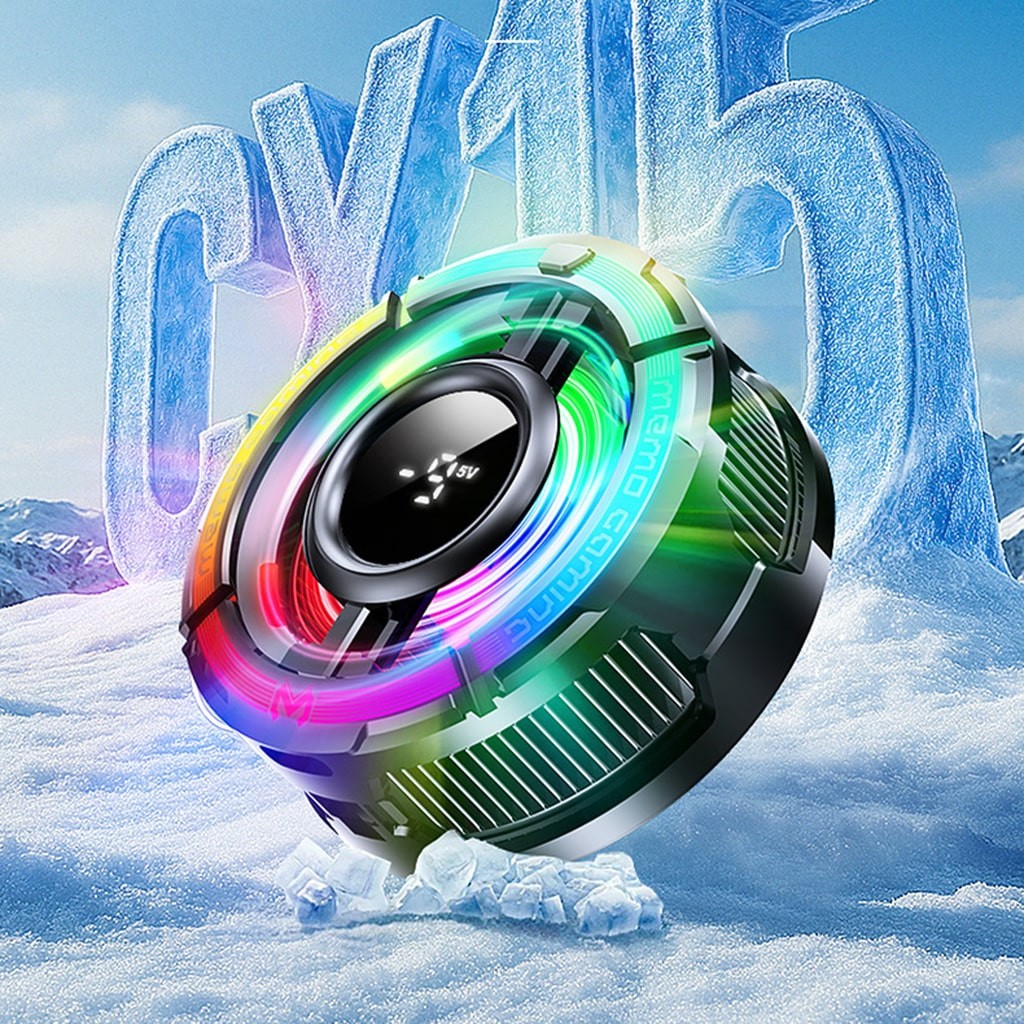 Quạt tản nhiệt điện thoại sò lạnh từ tính  CX15 chế độ đèn led + tính năng đóng băng vừa hít vừa kẹp