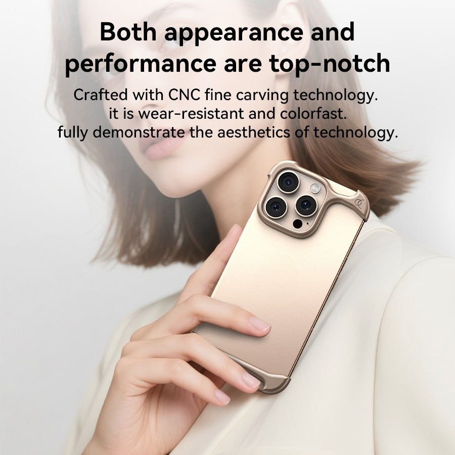 Arc Case Nhôm Sang Trọng Kim Loại Ốp Lưng Điện Thoại Xung Dành Cho IPhone13 14 15 16 17 Pro Max 17 A