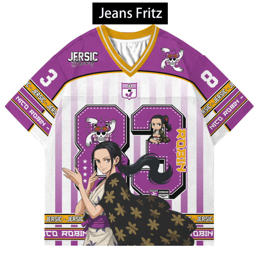 Áo thun One Piece Nico Robin anime nhanh khô và thoáng khí với họa tiết vui nhộn