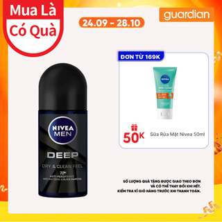 Lăn Khử Mùi Than Đen Hoạt Tính Dành Cho Nam NIVEA MEN 50ml